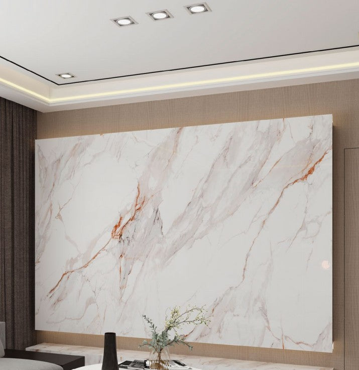 Stone Grey Marble Look PVC Wall Panel – 4x8 ft UV Coated, Waterproof & Fire Rated (32 sq. ft)
