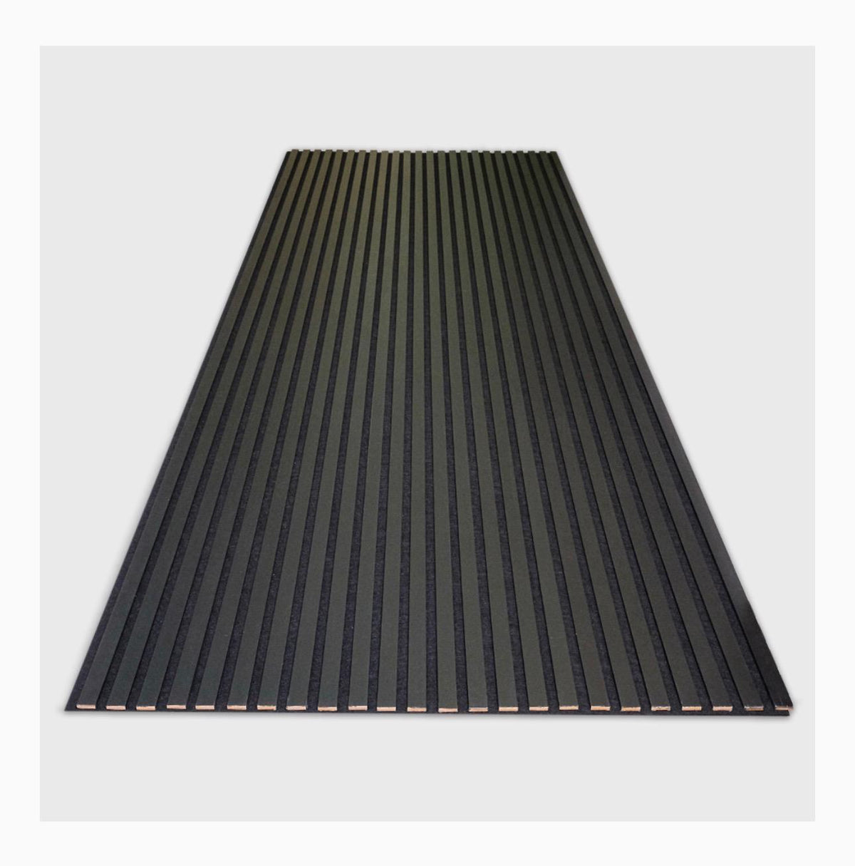 Matte Black Acoustic Wood Slat Wall Panel – Modern Decorative Acoustic Wall Panels