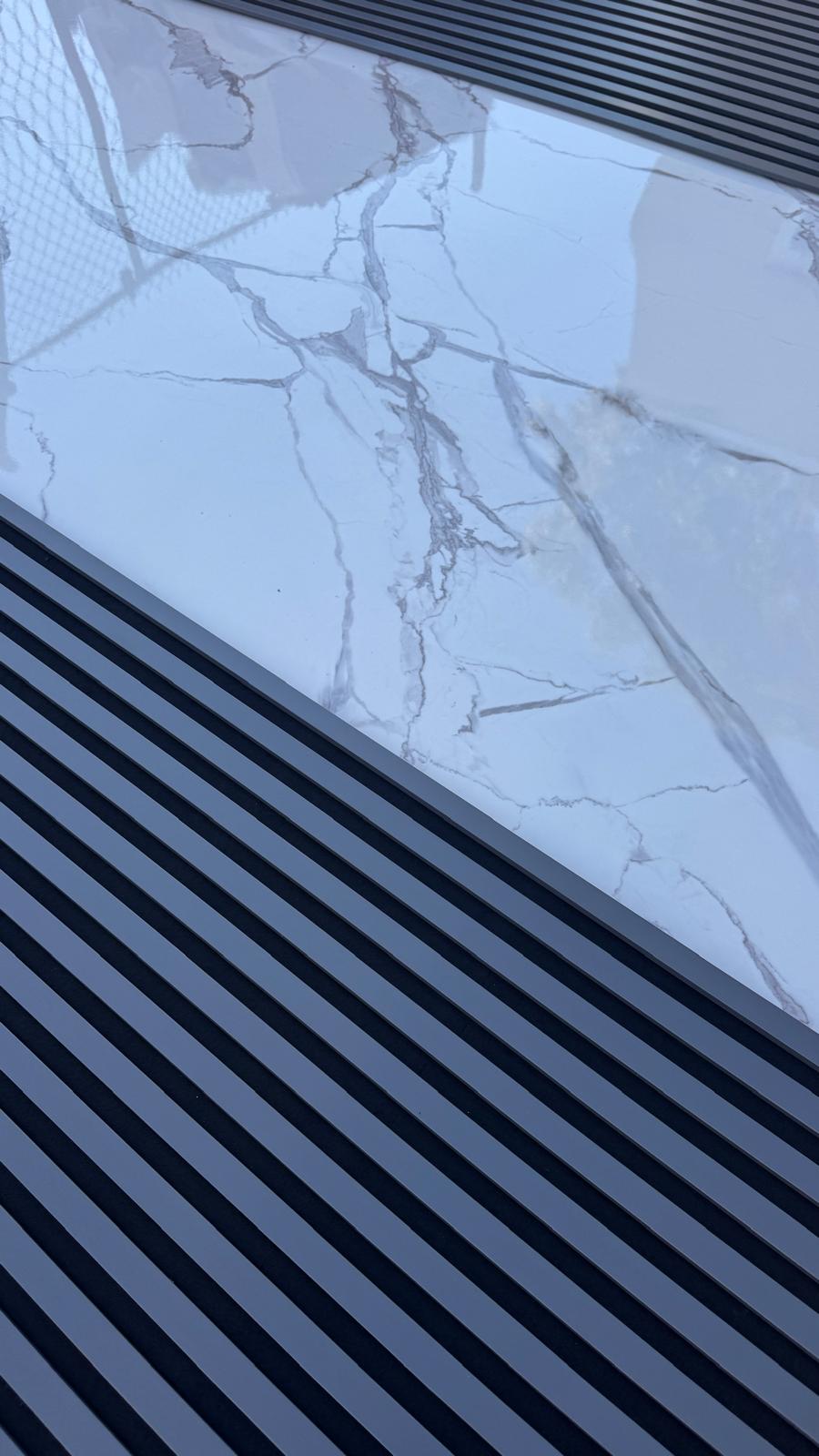 Light Grayscale Marble Look PVC Wall Panel – 4x8 ft UV Coated, Waterproof & Fire Rated (32 sq. ft) (Copy)