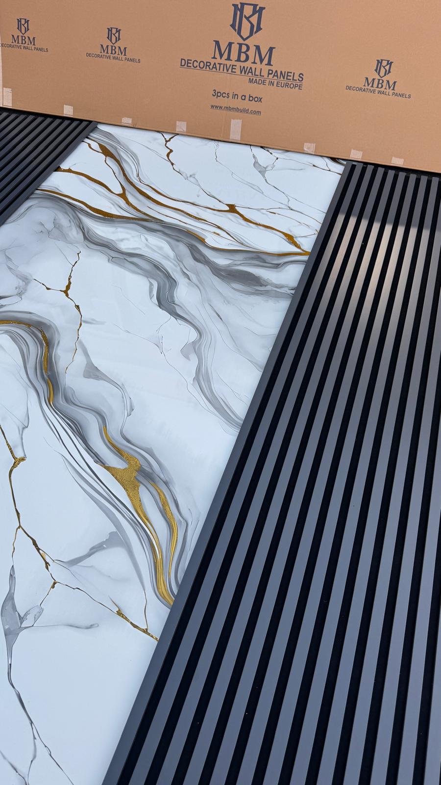 New Collection Gold  Marble Look PVC Wall Panel – 4x8 ft UV Coated, Waterproof & Fire Rated (32 sq. ft) (Copy) (Copy)