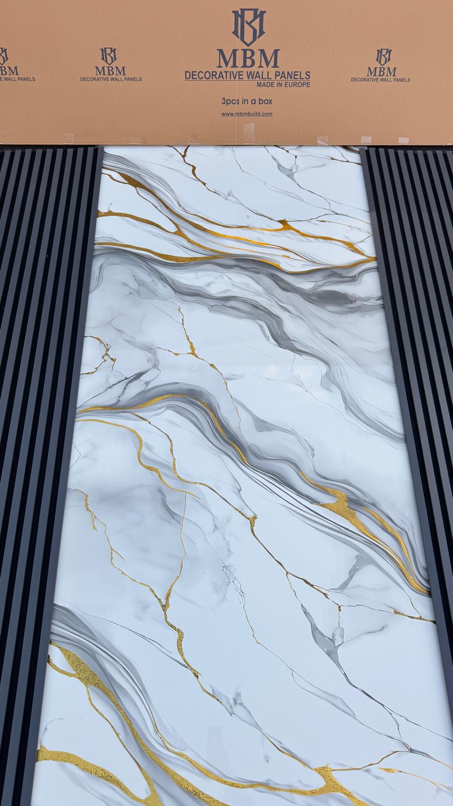 New Collection Gold  Marble Look PVC Wall Panel – 4x8 ft UV Coated, Waterproof & Fire Rated (32 sq. ft) (Copy) (Copy)