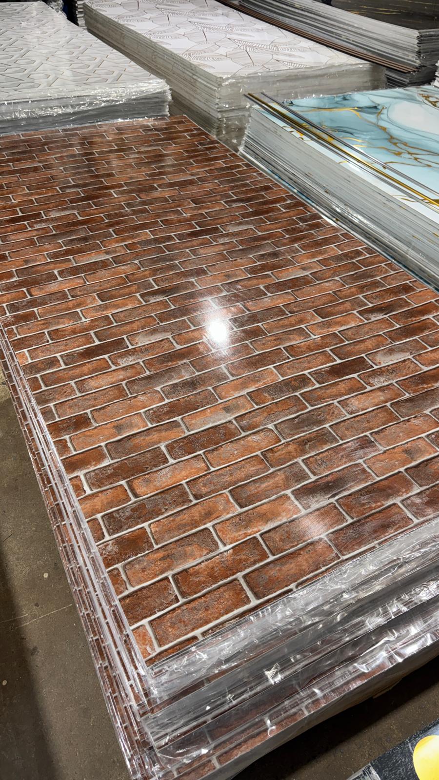 Brick Design  PVC Wall Panel – 4x8 ft UV Coated, Waterproof & Fire Rated (32 sq. ft) (Copy) (Copy) (Copy) (Copy)