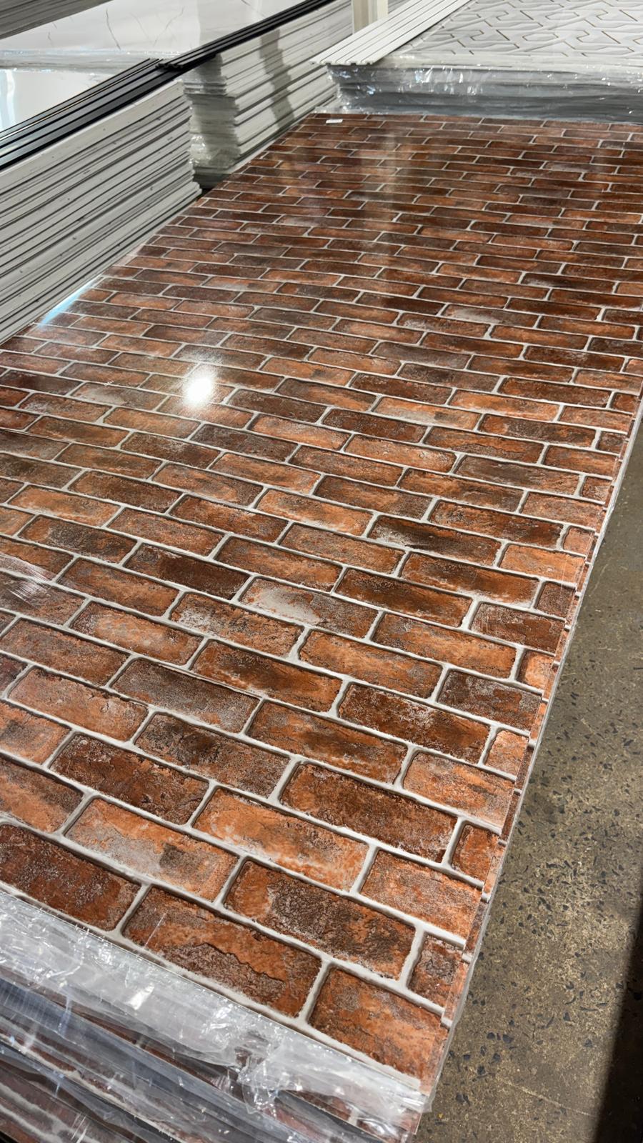 Brick Design  PVC Wall Panel – 4x8 ft UV Coated, Waterproof & Fire Rated (32 sq. ft) (Copy) (Copy) (Copy) (Copy)