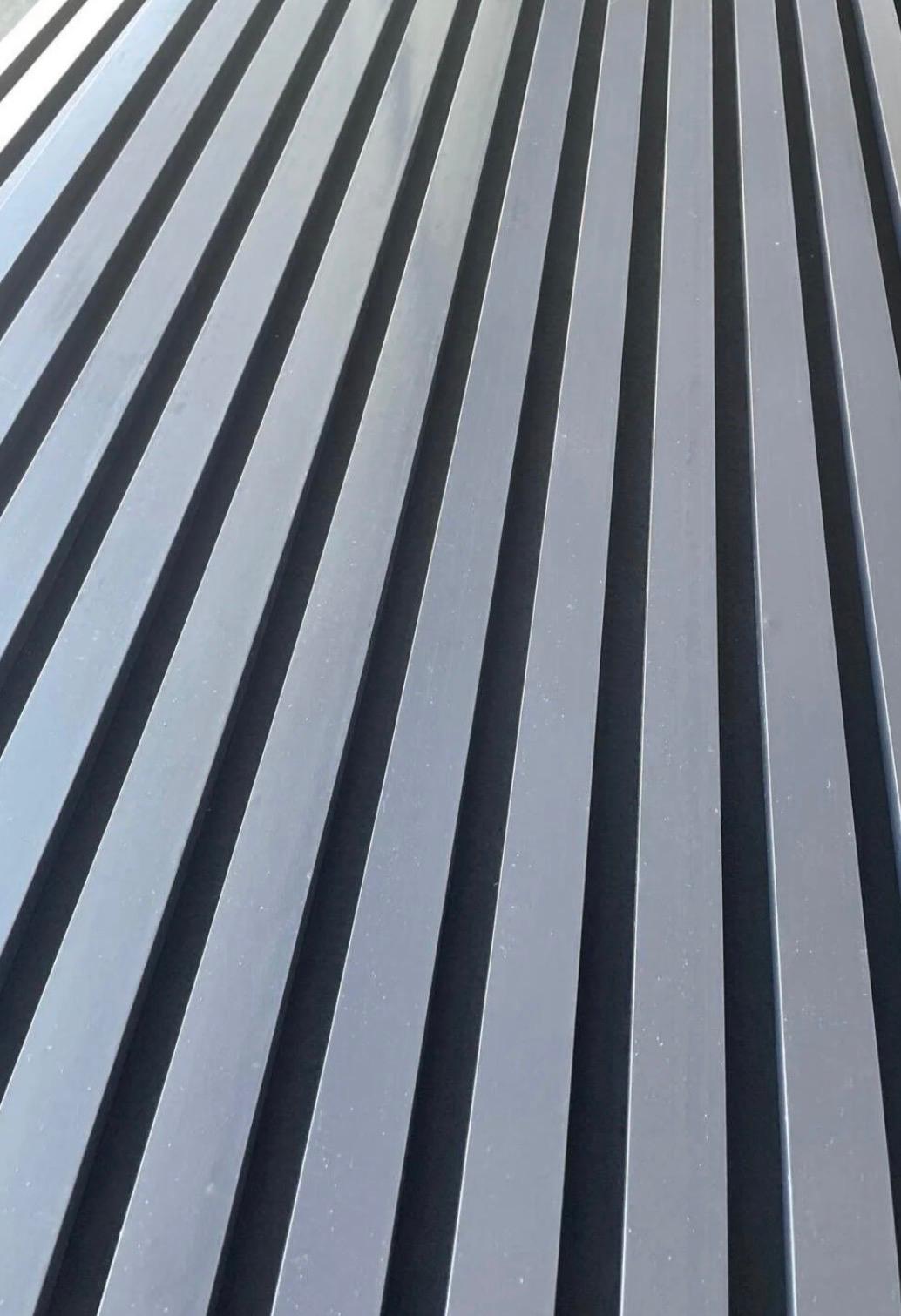 Anthracite Grey Acoustic Wood Slat Wall Panel – Modern Decorative Acoustic Wall Panels (Copy) (Copy)