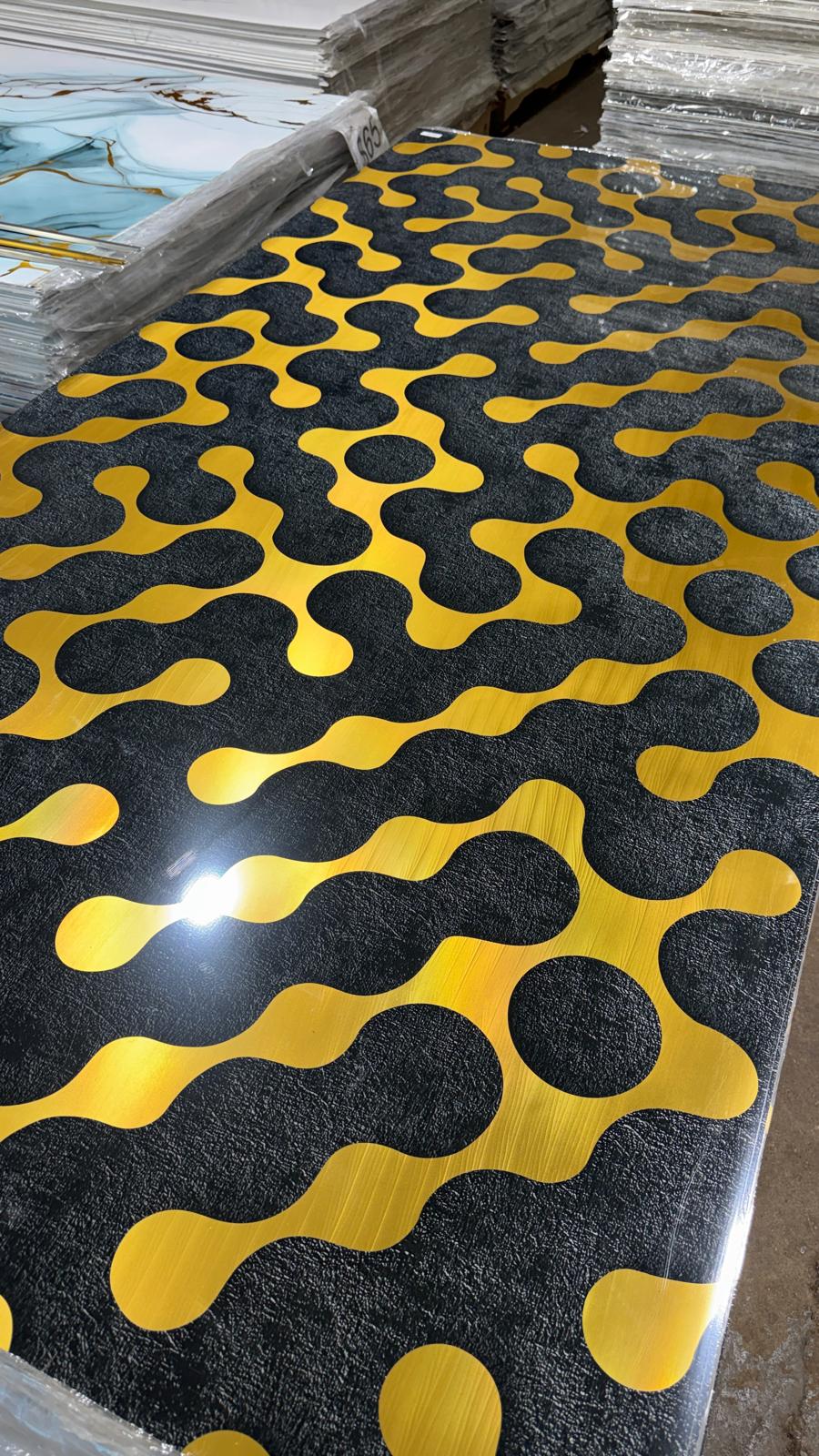 3D Gold Exclusive   Marble Look PVC Wall Panel – 4x8 ft UV Coated, Waterproof & Fire Rated (32 sq. ft) (Copy) (Copy) (Copy)