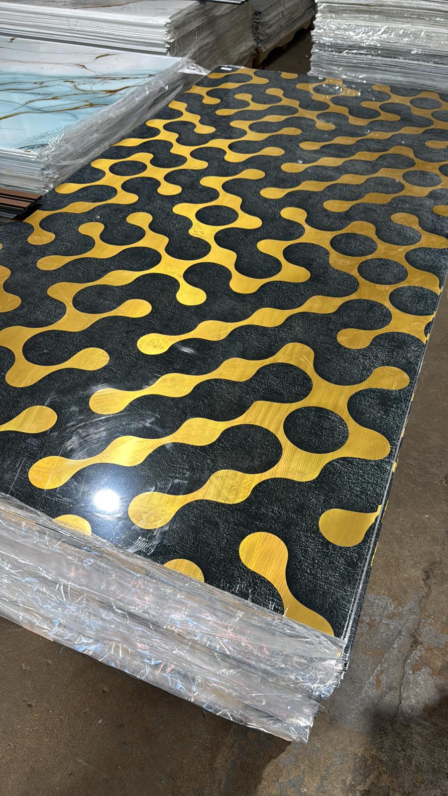 3D Gold Exclusive   Marble Look PVC Wall Panel – 4x8 ft UV Coated, Waterproof & Fire Rated (32 sq. ft) (Copy) (Copy) (Copy)