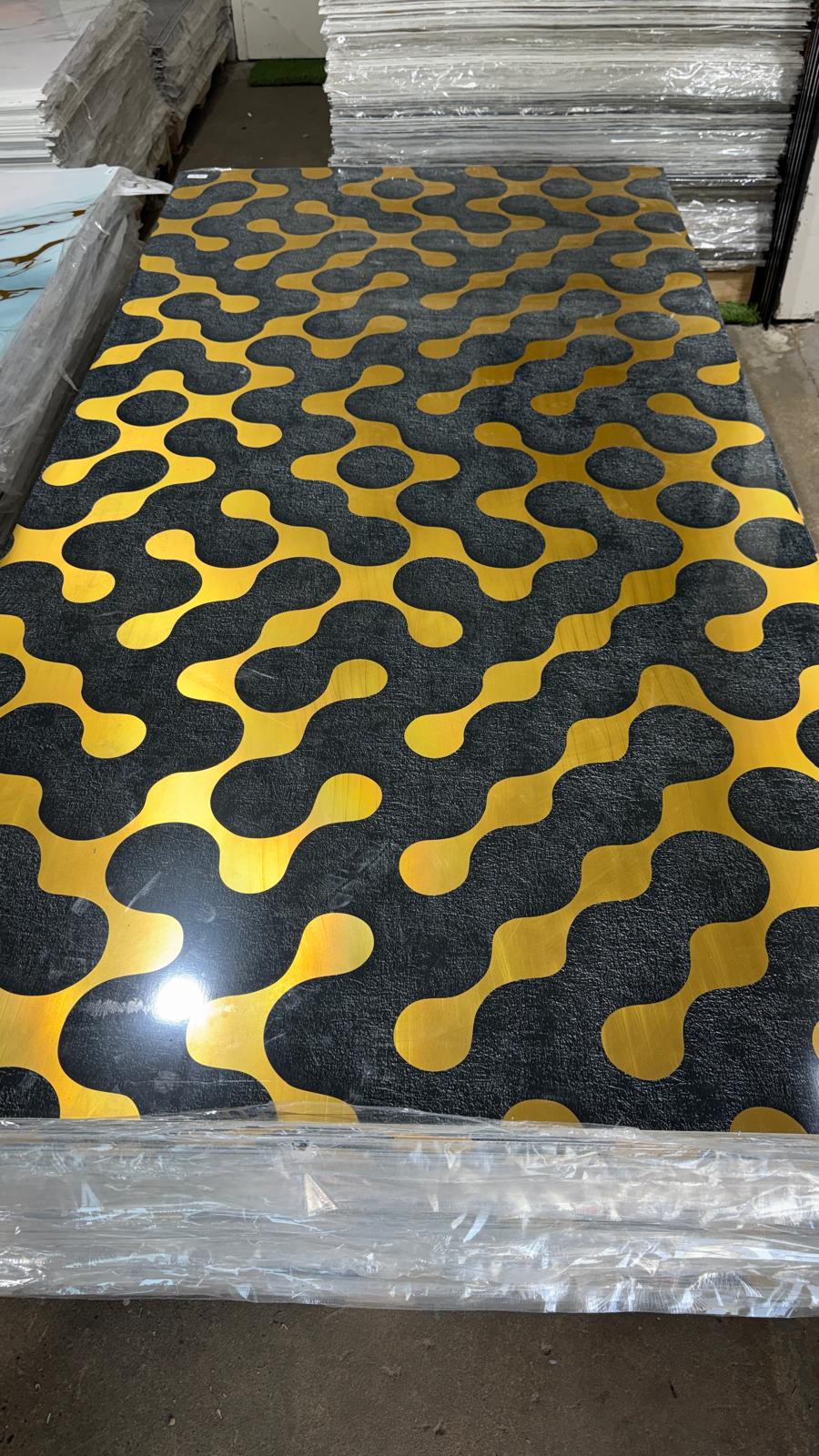 3D Gold Exclusive   Marble Look PVC Wall Panel – 4x8 ft UV Coated, Waterproof & Fire Rated (32 sq. ft) (Copy) (Copy) (Copy)