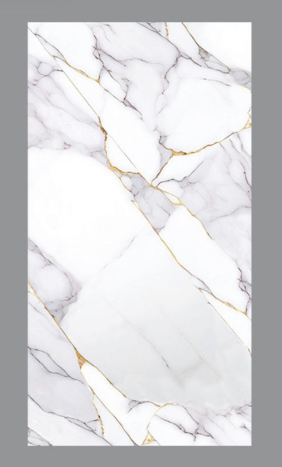 Light Gold Marble Look PVC Wall Panel – 4x8 ft UV Coated, Waterproof & Fire Rated (32 sq. ft)
