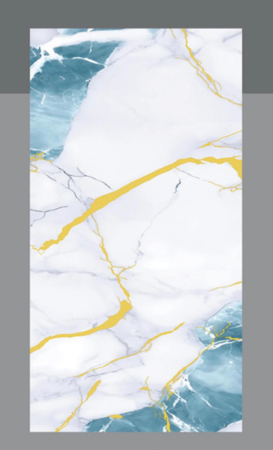 Gold Green Marble Look PVC Wall Panel – 4x8 ft UV Coated, Waterproof & Fire Rated (32 sq. ft)