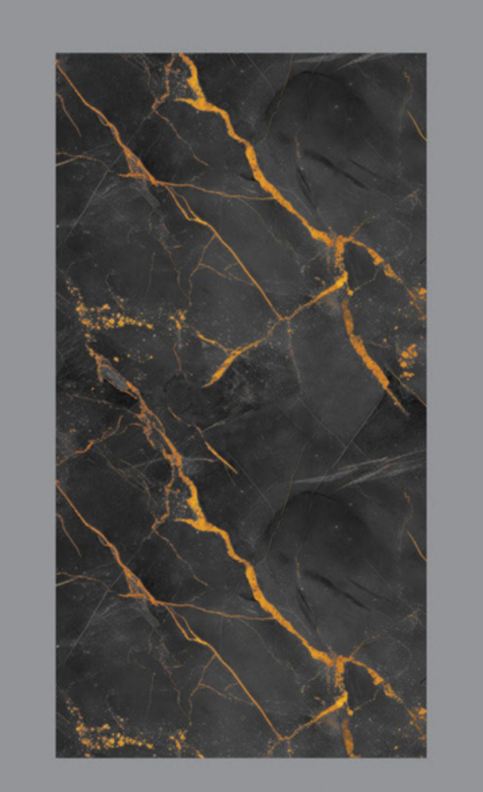 Gold Black Lightning Marble Look PVC Wall Panel – 4x8 ft UV Coated, Waterproof & Fire Rated (32 sq. ft)